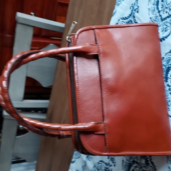Patricia Nash Leather Small Satchel, Vintage - Picture 5 of 16